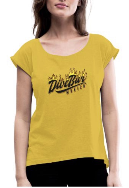 DiveBar Munich FlamesT-Shirt yellow